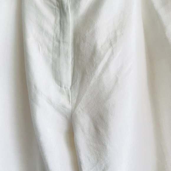 White women city pants 100% cotton women's trousers Oversize Pants Midi Pants - Picture 3 of 12